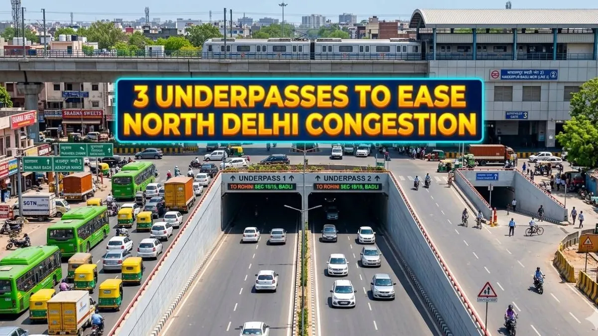 उत्तरी दिल्ली में यातायात की समस्या का समाधान: ट्रैफिक जाम से मिलेगा छुटकारा