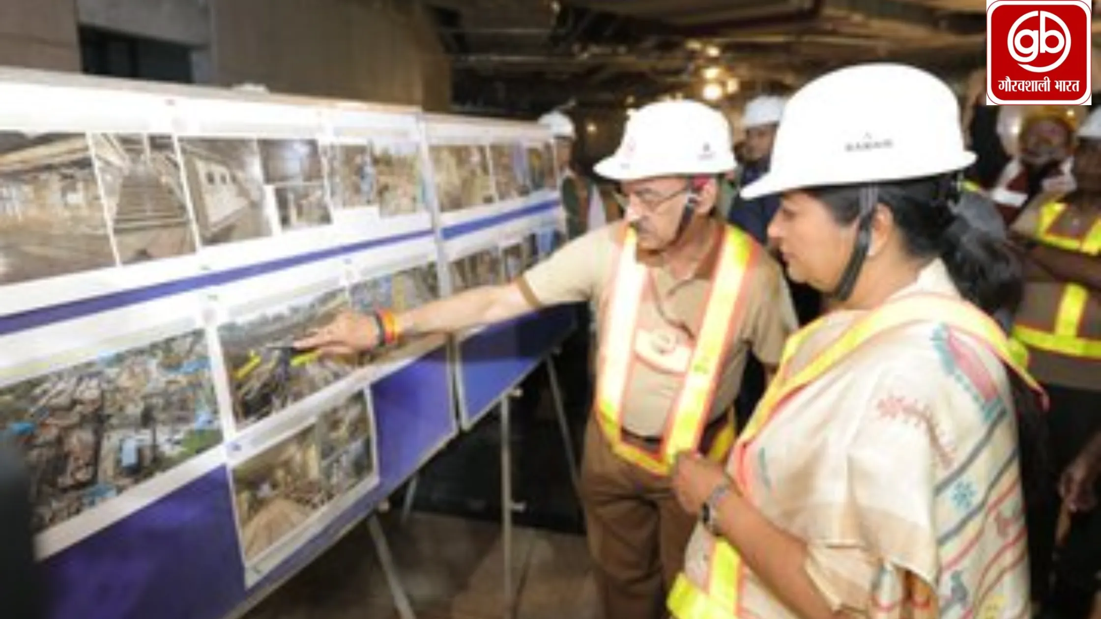 आर.के. आश्रम मार्ग मेट्रो स्टेशन पर निर्माण कार्यों का विस्तृत निरीक्षण, गुणवत्ता, सुरक्षा और समयसीमा पर विशेष जोर