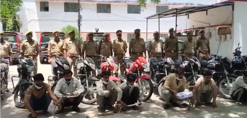 इटावा में वाहन चोर गैंग का भंडाफोड़