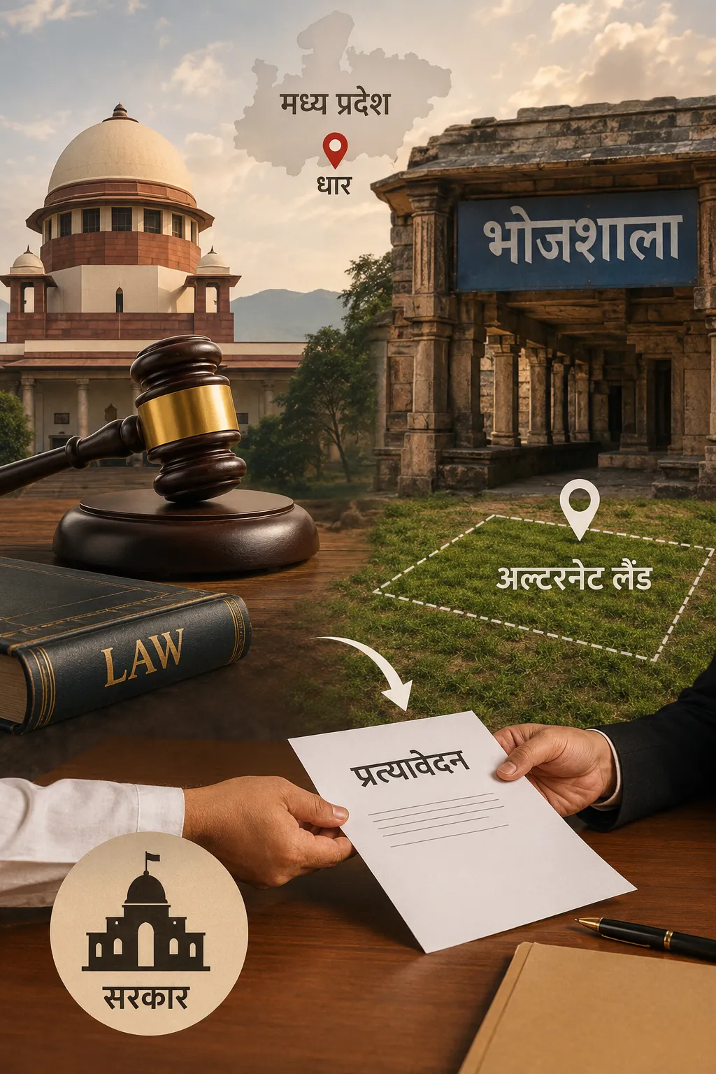 न्यायालय द्वारा दोषी पक्ष को अलटरनेट लैंड देने का औचित्य
