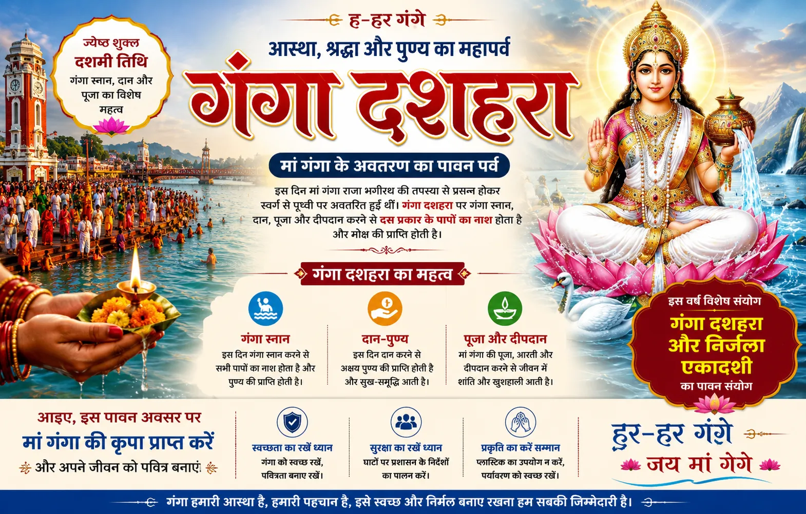 गंगा दशहरा 2026 : आस्था, श्रद्धा और पुण्य स्नान का महापर्व