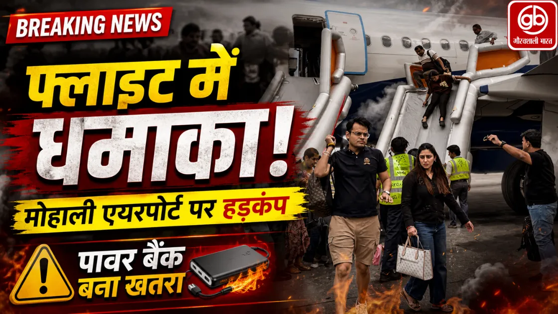 मोहाली एयरपोर्ट पर इंडिगो फ्लाइट में पावर बैंक ब्लास्ट, धुआं फैलने से अफरा-तफरी; कई यात्री घायल