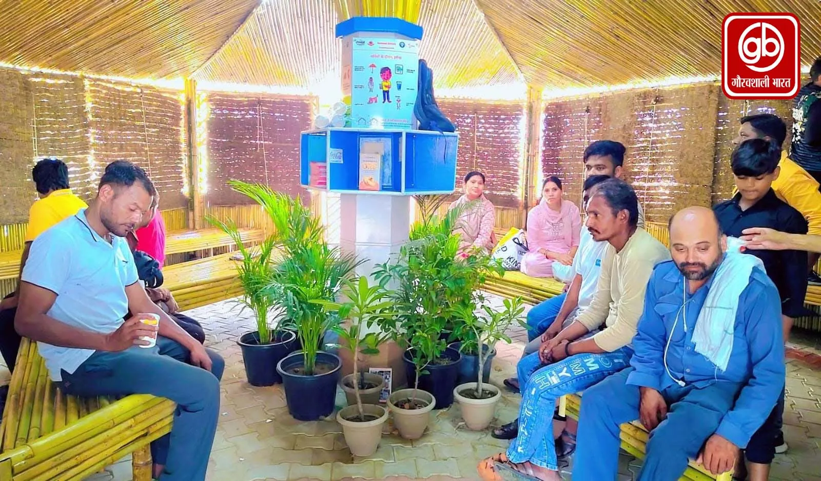 भीषण गर्मी में राहत देते दिल्ली सरकार के बांस से बने पर्यावरण-अनुकूल ‘कूलिंग जोन’