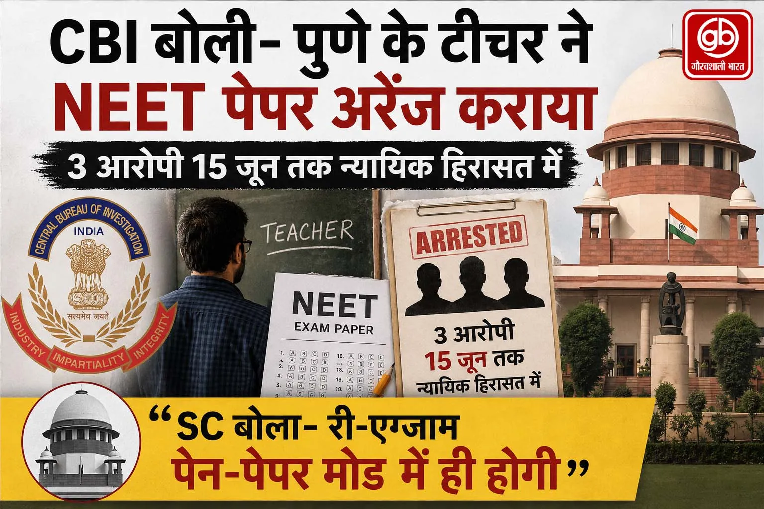 NEET पेपर लीक: पुणे के फिजिक्स टीचर ने अरेंज कराया था क्वेश्चन पेपर