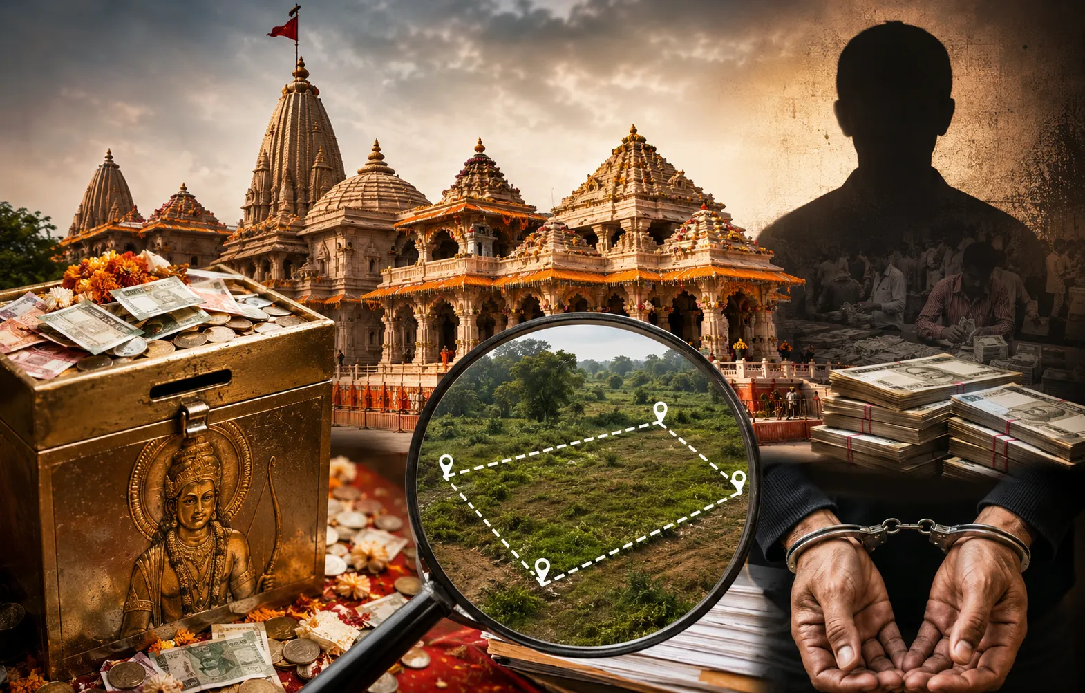 राम मंदिर चढ़ावा घोटाला! दान की रकम से खरीदी 1.5 करोड़ की जमीन, कर्मचारी हिरासत में