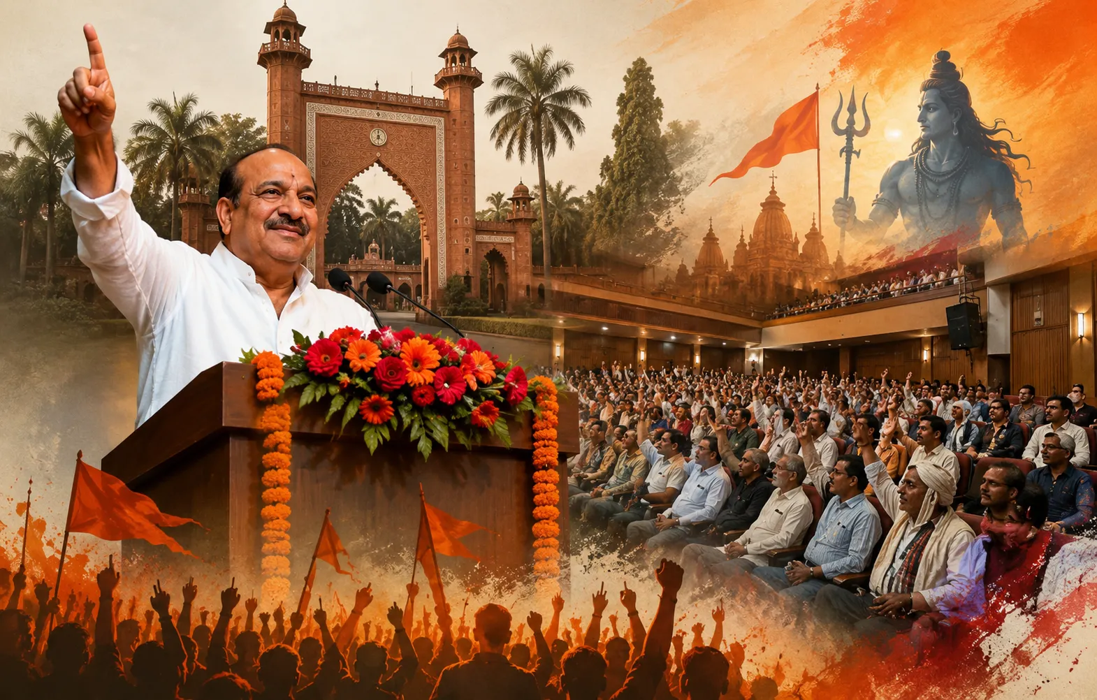 AMU में पहली बार गूंजे ‘जय श्रीराम’ और ‘हर-हर महादेव’ के नारे, सियासी बहस तेज