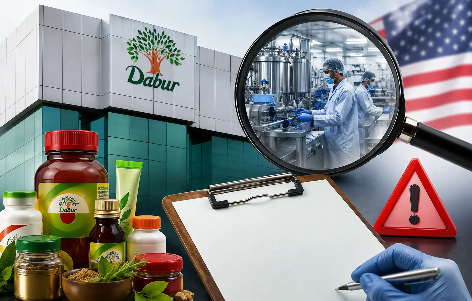 डाबर के सिलवासा प्लांट पर USFDA की सख्त टिप्पणी, गुणवत्ता जांच पर सवाल