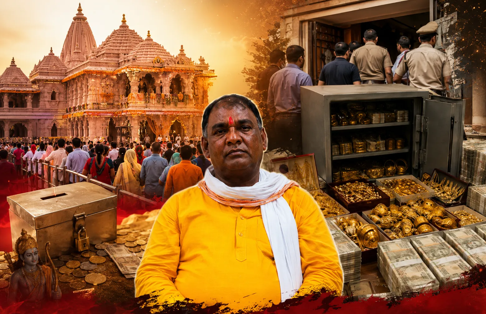 राम मंदिर चढ़ावा विवाद: टिन्नू यादव के घर से करोड़ों का सोना और नकदी मिलने की चर्चा, जांच तेज