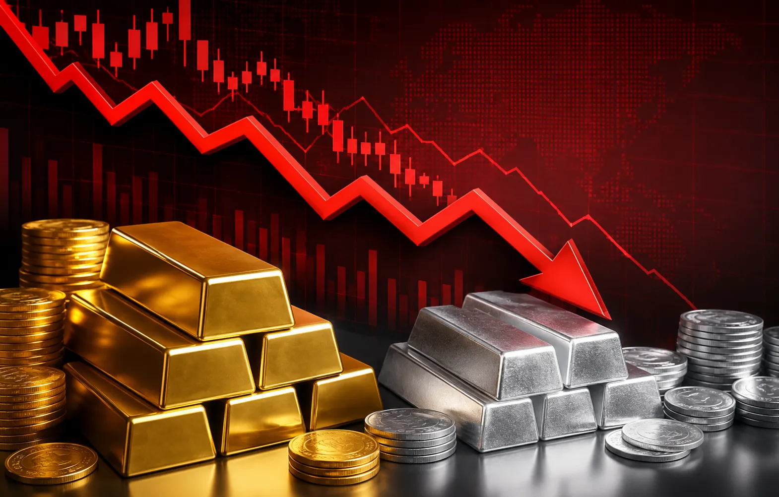 Gold Silver Crash: सोना ₹5,350 और चांदी ₹8,899 टूटी, निवेशकों में हलचल; क्या खरीदारी का सुनहरा मौका आ गया?