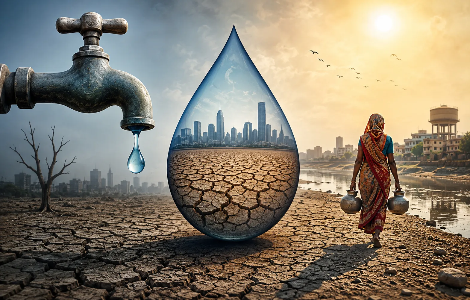 भारत में गहराएगा जल संकट? Moody’s की चेतावनी से बढ़ी चिंता