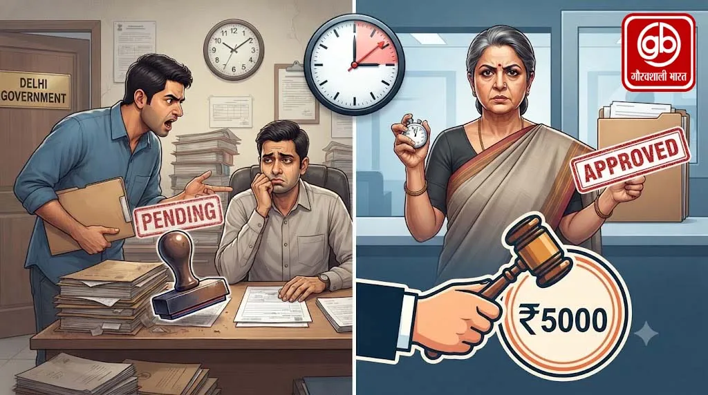 दिल्ली में नया कानून: समय पर सरकारी काम नहीं करने वाले अधिकारियों पर लगेगा ₹5,000 तक जुर्माना