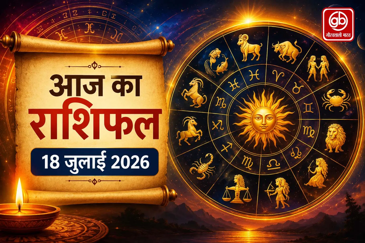 आज का राशिफल 18 जुलाई 2026 (शनिवार)