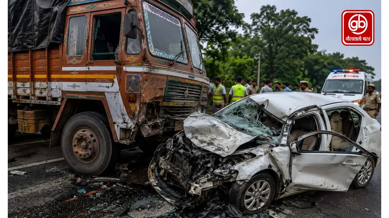आंध्र प्रदेश में भीषण सड़क हादसा
