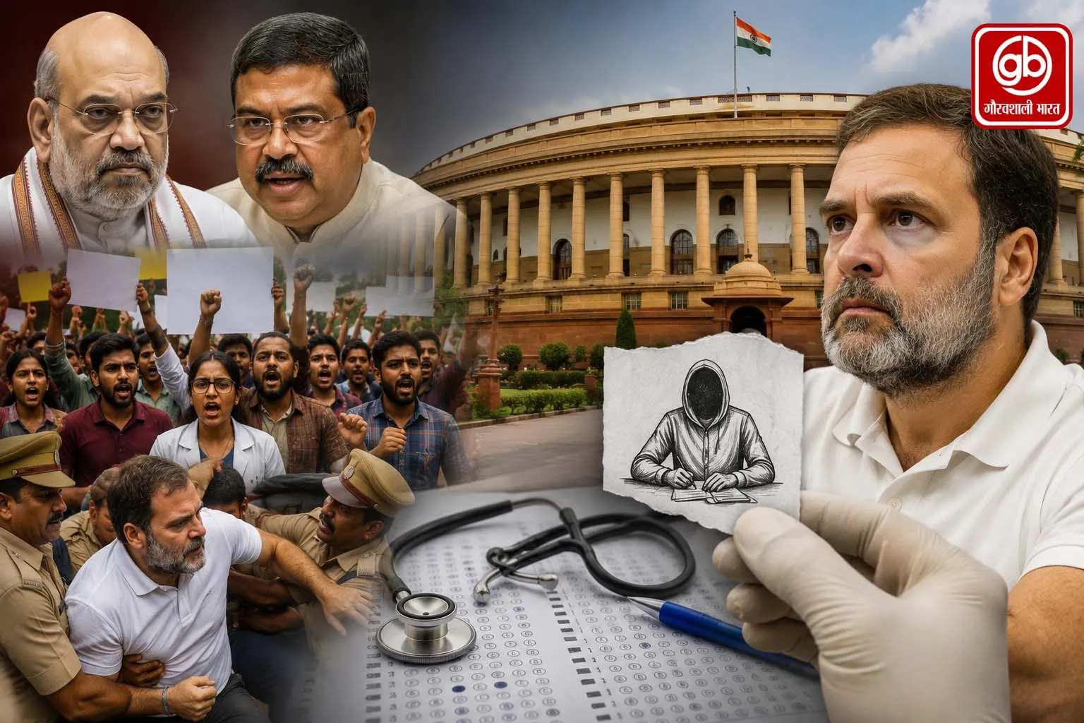 नीट पेपर लीक पर आज संसद में चर्चा संभव