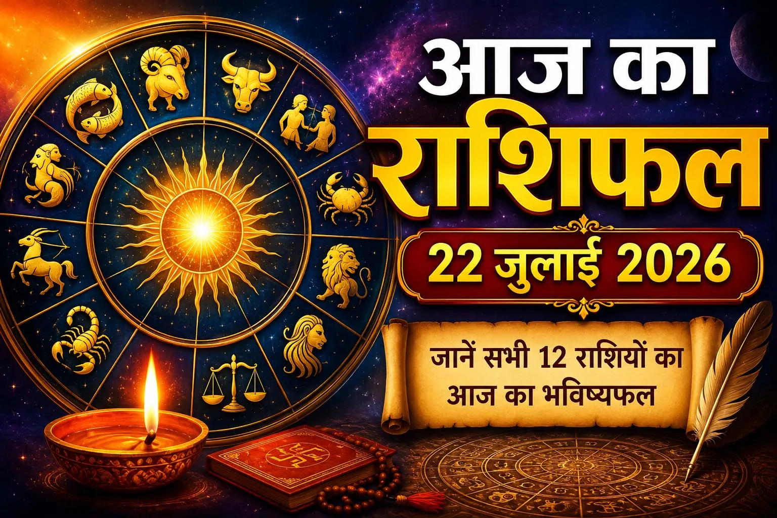 आज का राशिफल | 22 जुलाई 2026 (बुधवार)