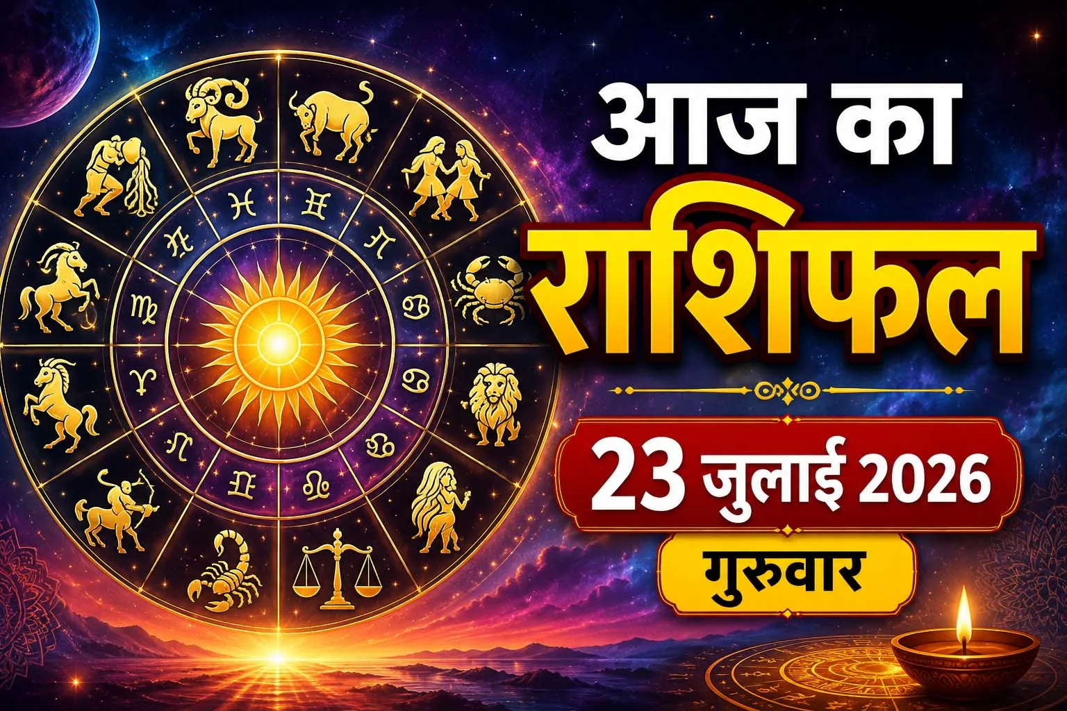 आज का राशिफल – 23 जुलाई 2026 (गुरुवार)