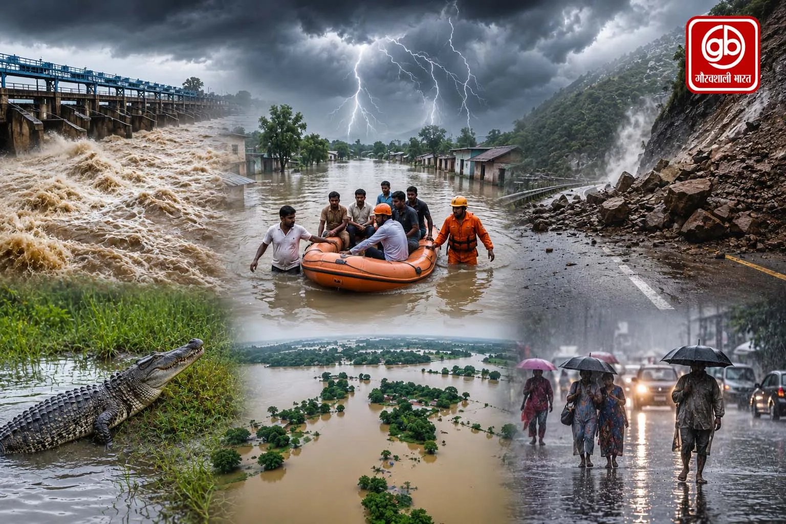 देशभर में मानसून का कहर: असम में बाढ़ से 10 मौतें