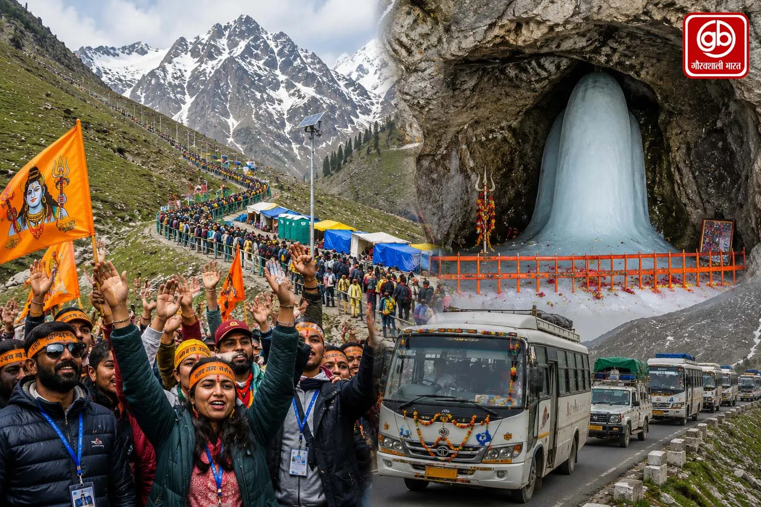 अमरनाथ यात्रा का आगाज: बाबा बर्फानी के जयकारों से गूंजी वादी