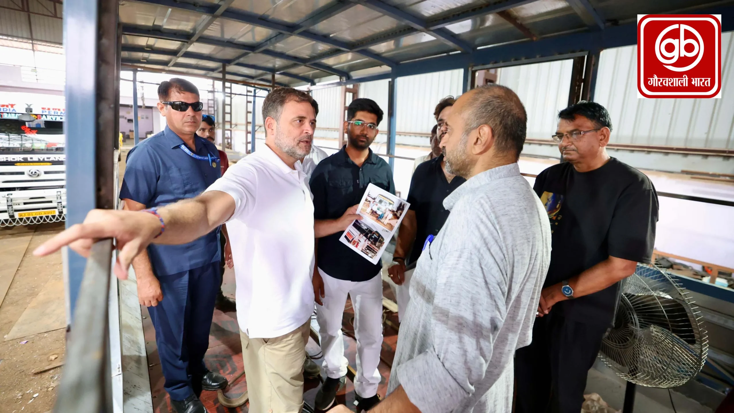 जयपुर की वर्कशॉप में पहुंचे राहुल गांधी