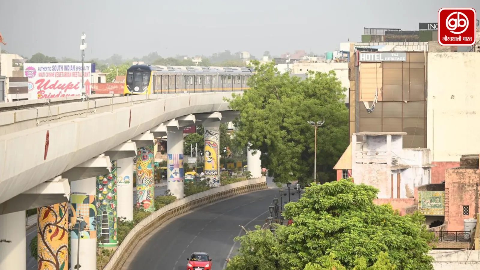 आगरा मेट्रो का ग्रीन मॉडल, बारिश का पानी बन रहा भूजल का सहारा