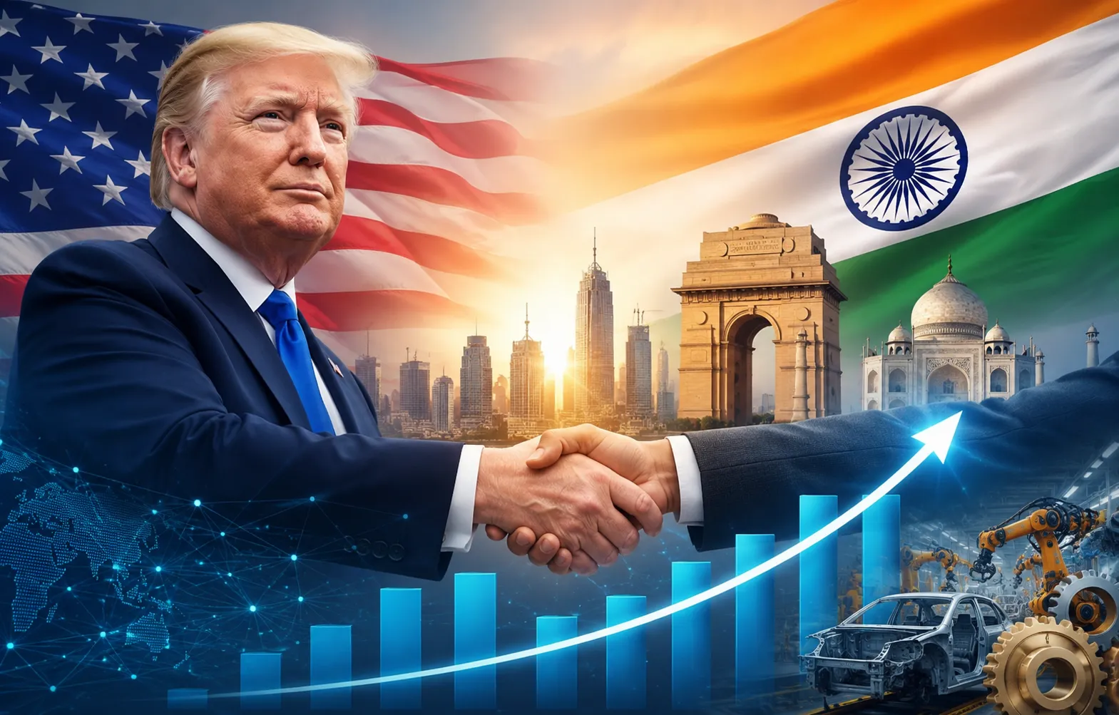ट्रंप ने बदले सुर, भारत की तेज आर्थिक ग्रोथ की खुलकर की सराहना