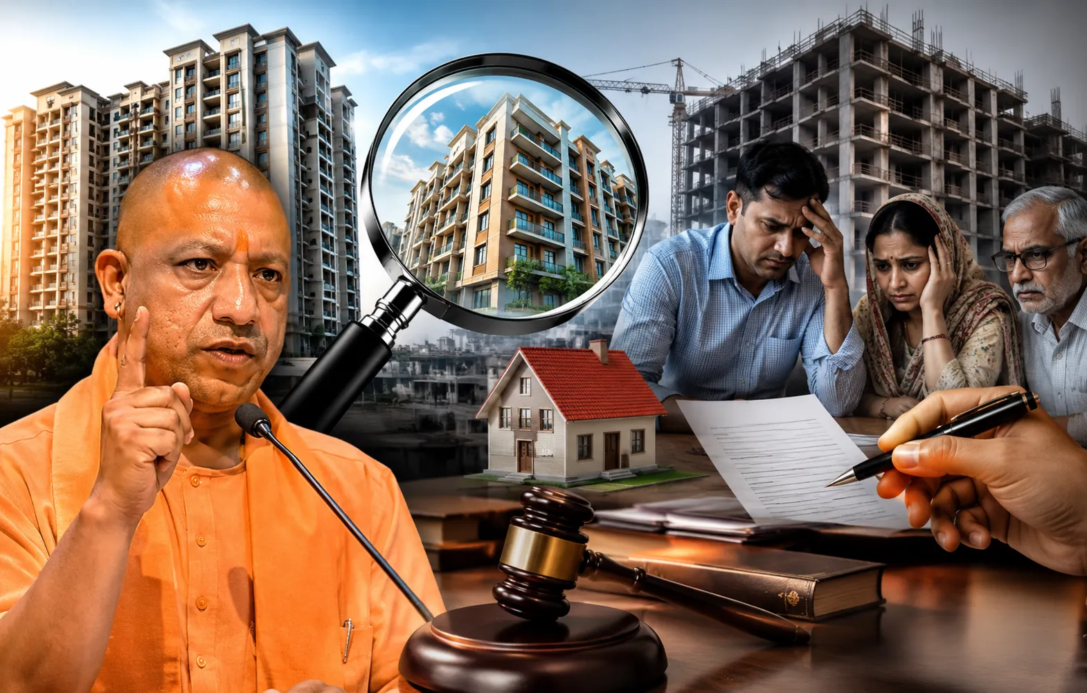 CM योगी का बड़ा एक्शन! एक फ्लैट कई लोगों को बेचने की जांच, बिल्डर पर शिकंजा  लखनऊ। उत्तर प्रदेश में रियल एस्टेट सेक्टर