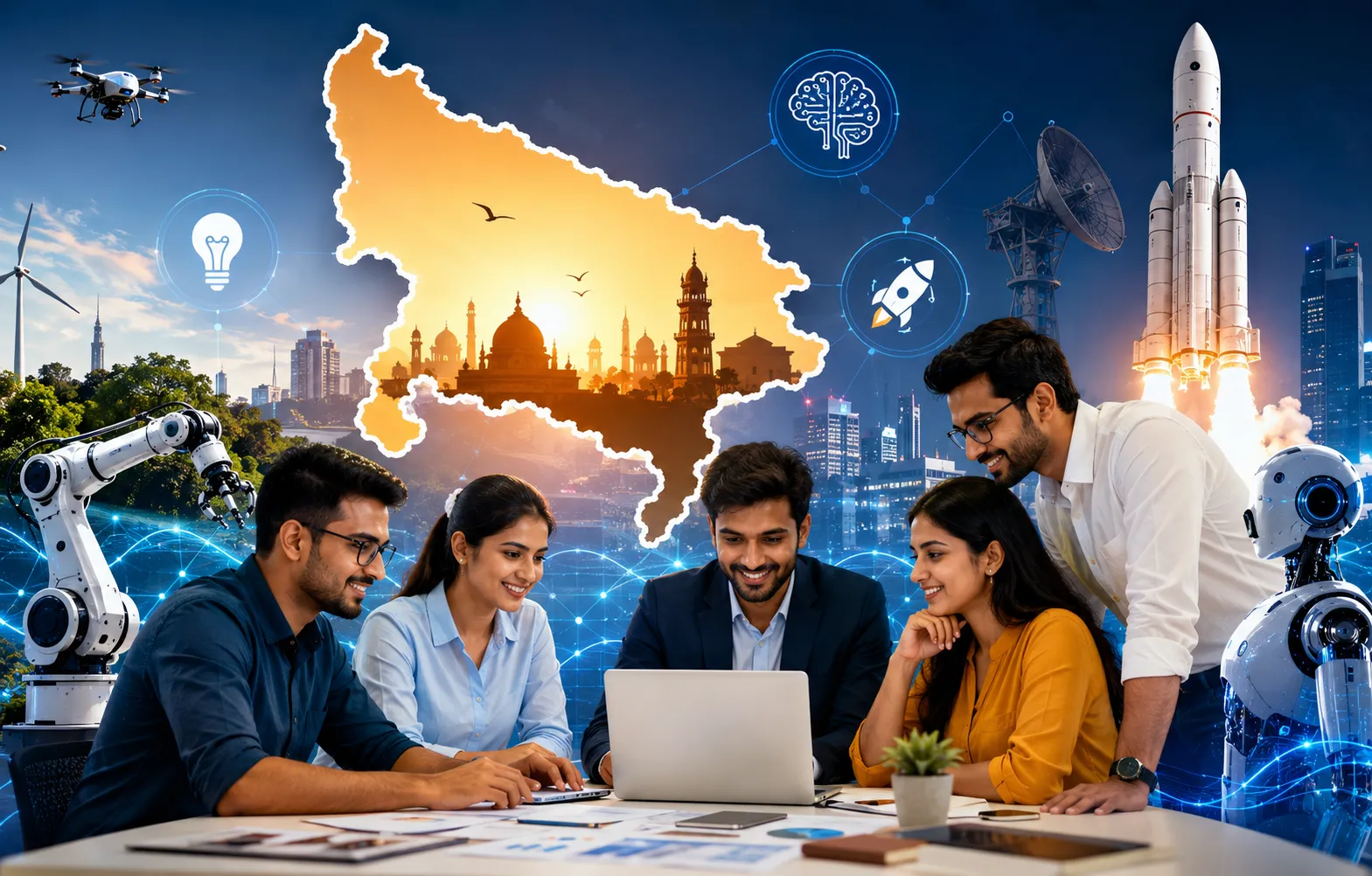 उत्तर प्रदेश बनेगा स्टार्टअप हब, AI और स्पेस टेक को बढ़ावा