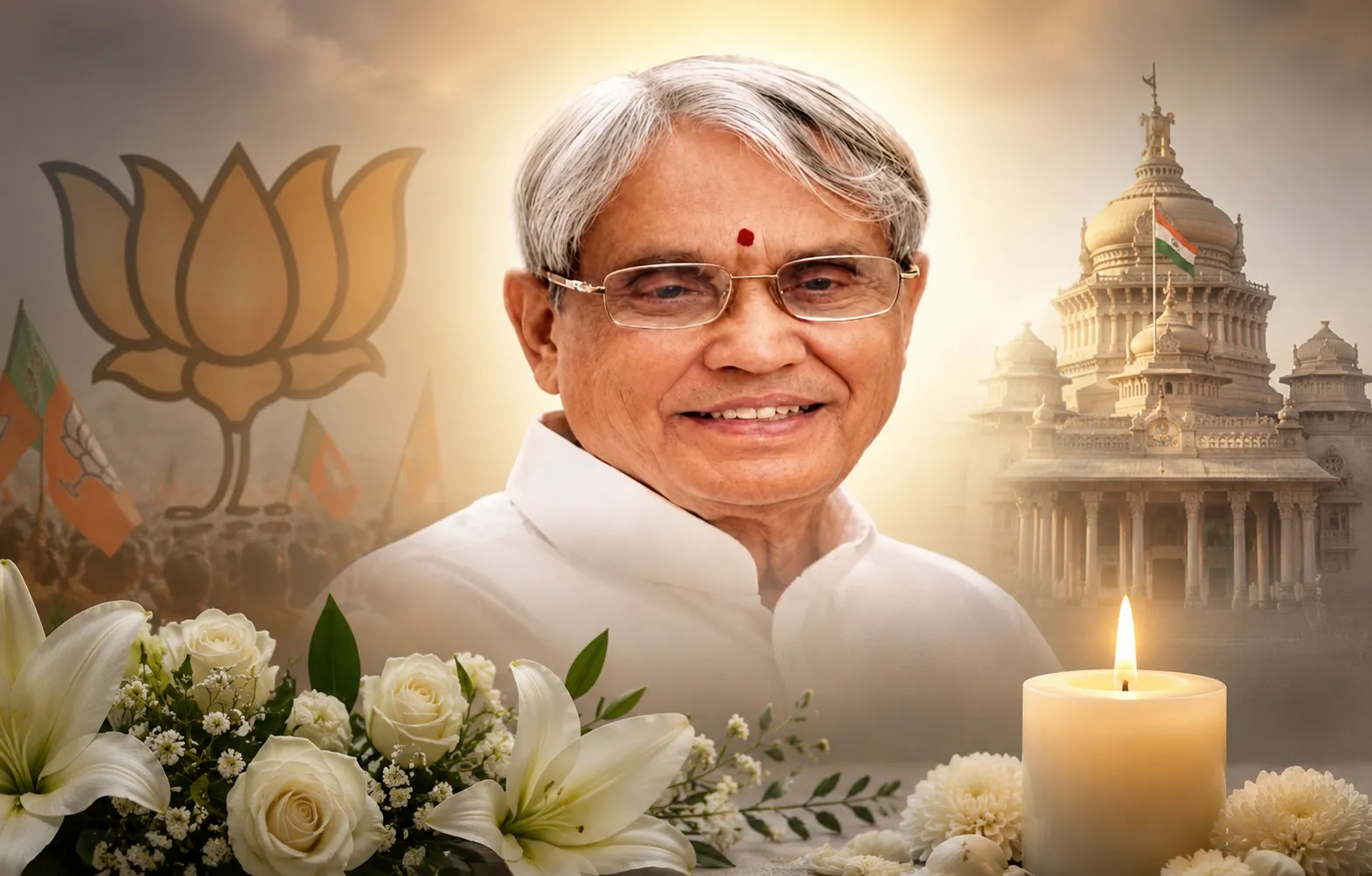 BJP के दिग्गज नेता रामचंद्र गौड़ा का निधन, सियासत में शोक
