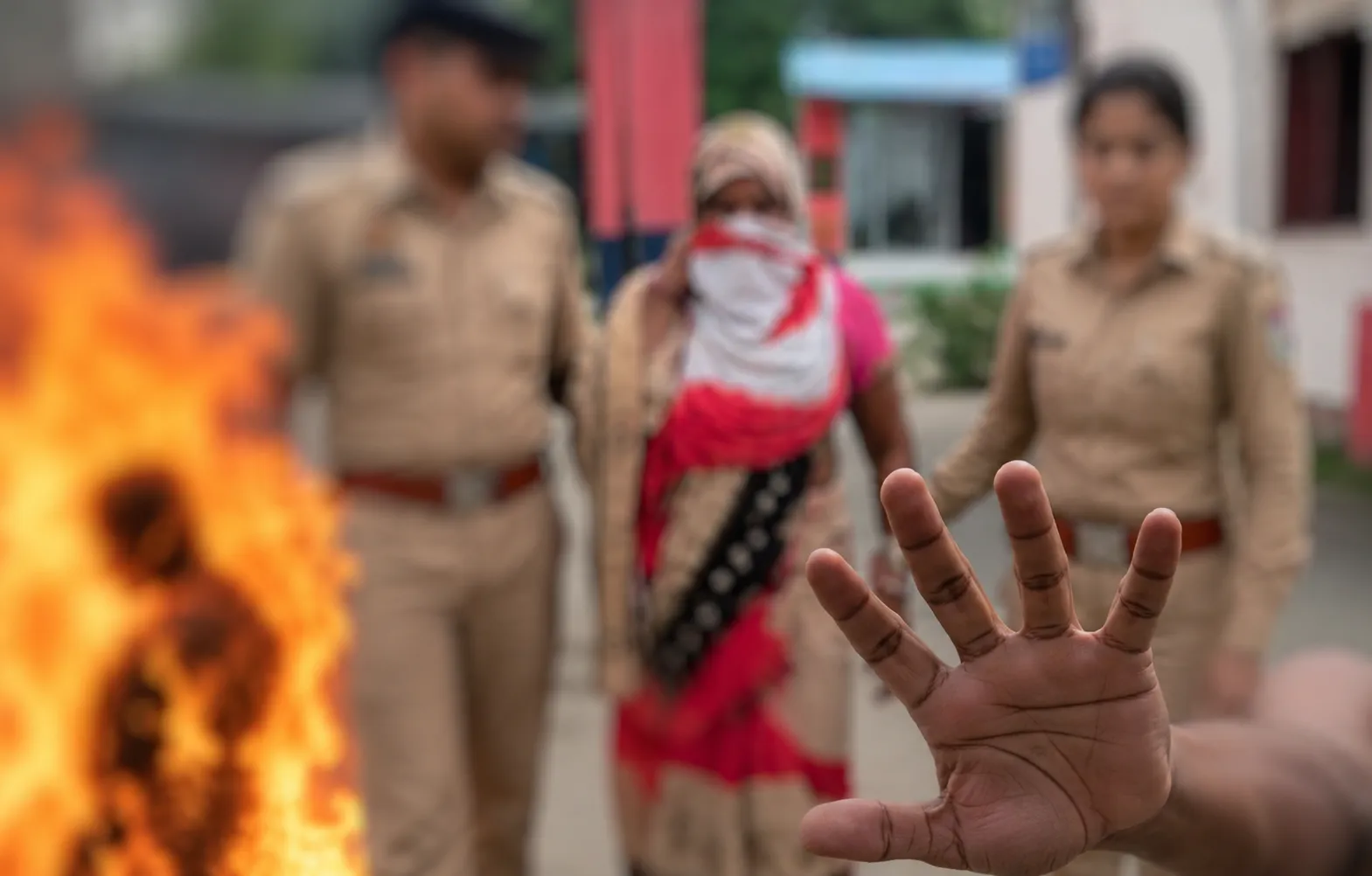 फतेहपुर में पत्नी ने पति पर पेट्रोल डालकर लगाई आग, पुलिस ने किया गिरफ्तार