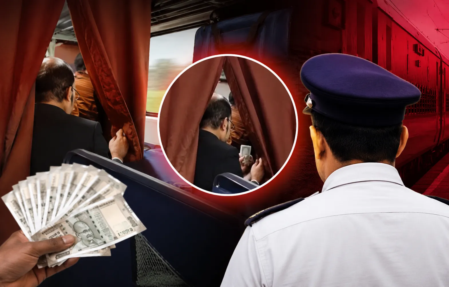 प्रतापगढ़ ट्रेन में यात्री से वसूली का वीडियो वायरल, CTI सस्पेंड