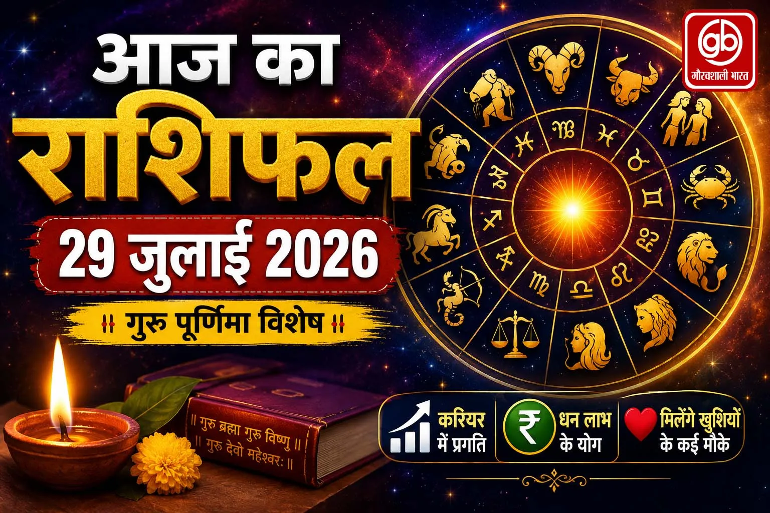 आज का राशिफल – 29 जुलाई 2026 (बुधवार)