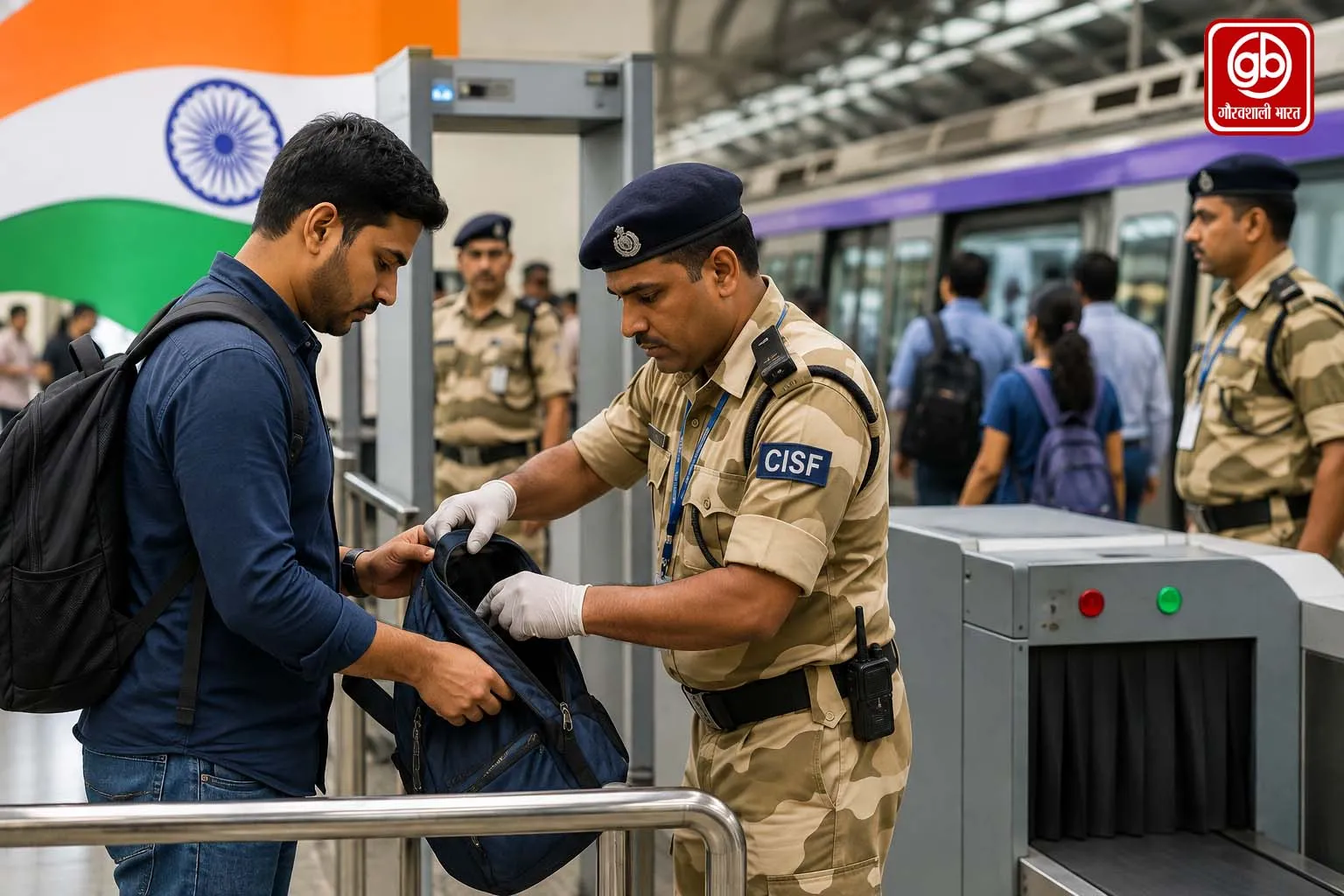 स्वतंत्रता दिवस से पहले फरीदाबाद मेट्रो में सुरक्षा कड़ी