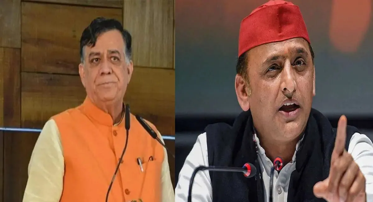 राष्ट्रगान बीच में छोड़ने पर सतीश महाना घिरे, अखिलेश ने से पूछा सवाल