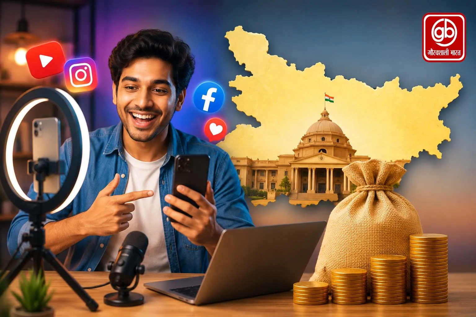 बिहार में कंटेंट क्रिएटर्स के लिए कमाई का मौका