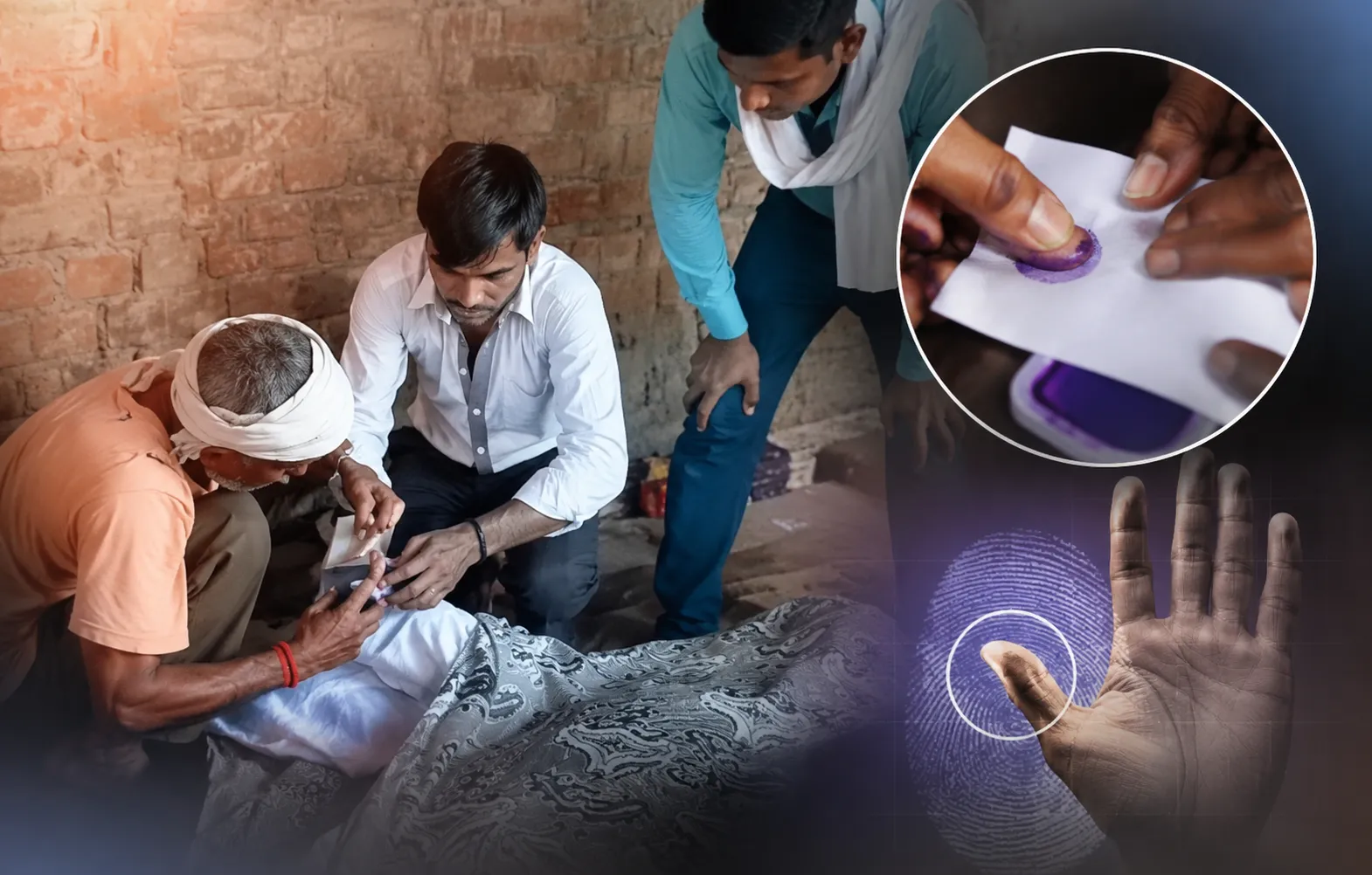 पिता की मौत के बाद बेटे ने लिया अंगूठे का निशान, मचा हंगामा