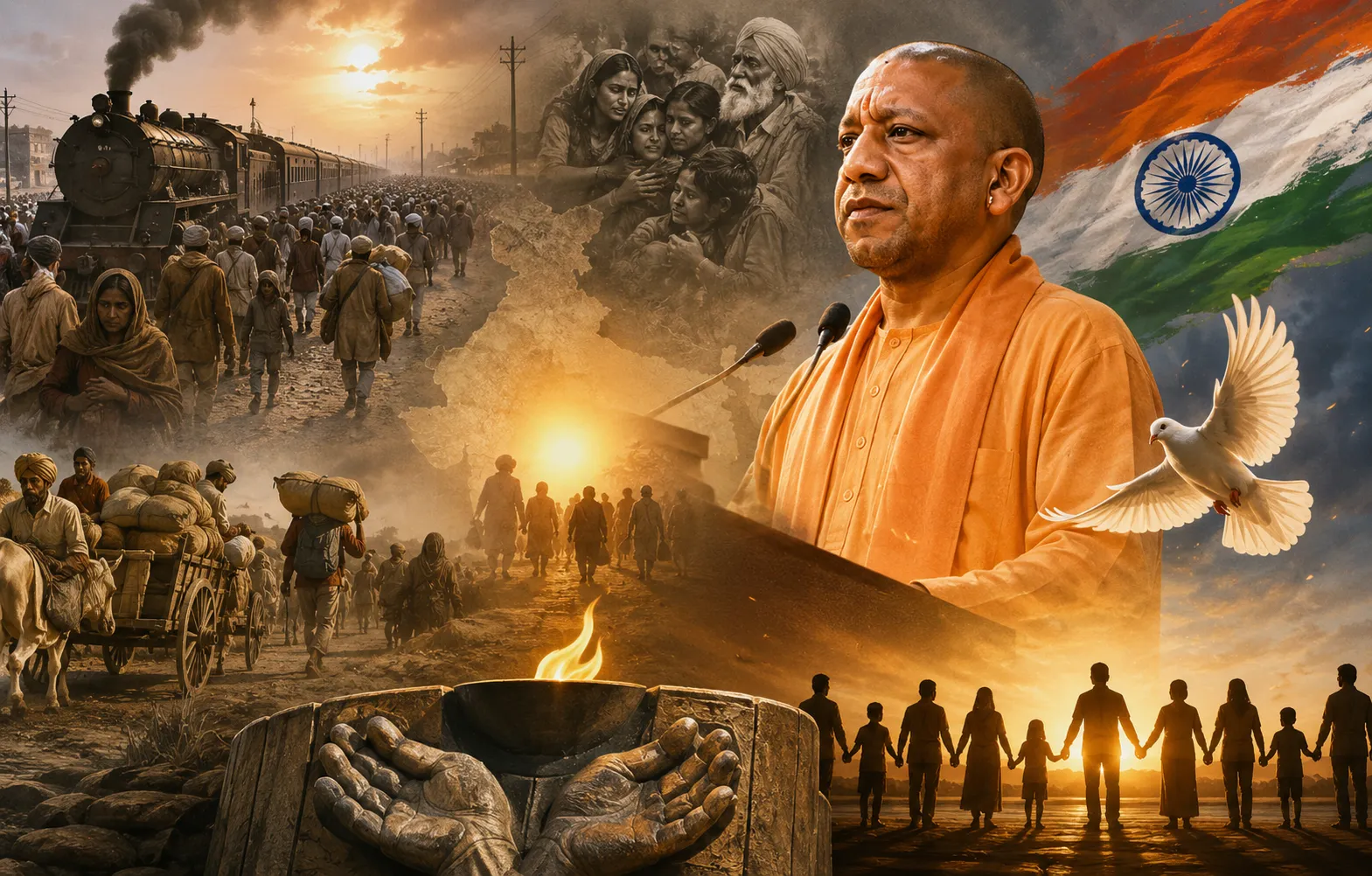 विभाजन की त्रासदी से सबक लेकर मजबूत भारत के निर्माण का संकल्प लें: सीएम योगी