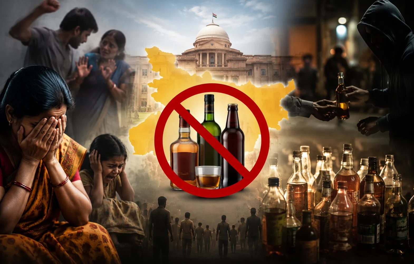 बिहार में शराबबंदी पर उठे सवाल, अध्ययन ने नीति पर फिर बहस छेड़ी