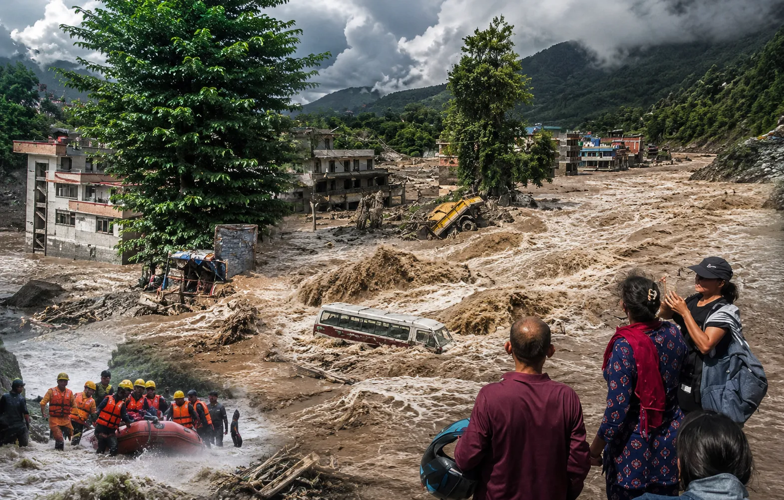 नेपाल बाढ़ में 291 विदेशी लापता, 105 भारतीय भी; मचा हड़कंप