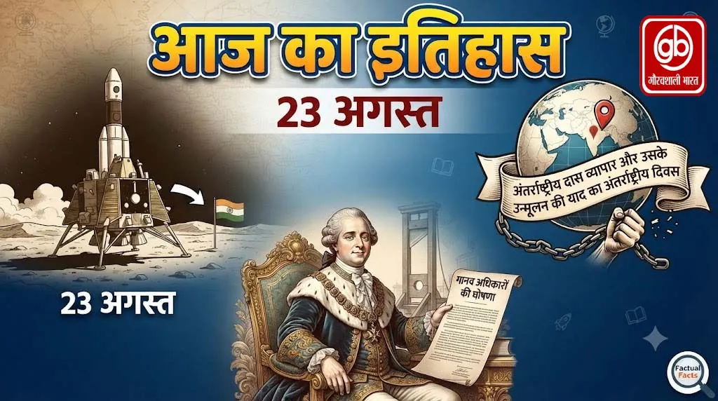 आज का इतिहास: 23 अगस्त का इतिहास