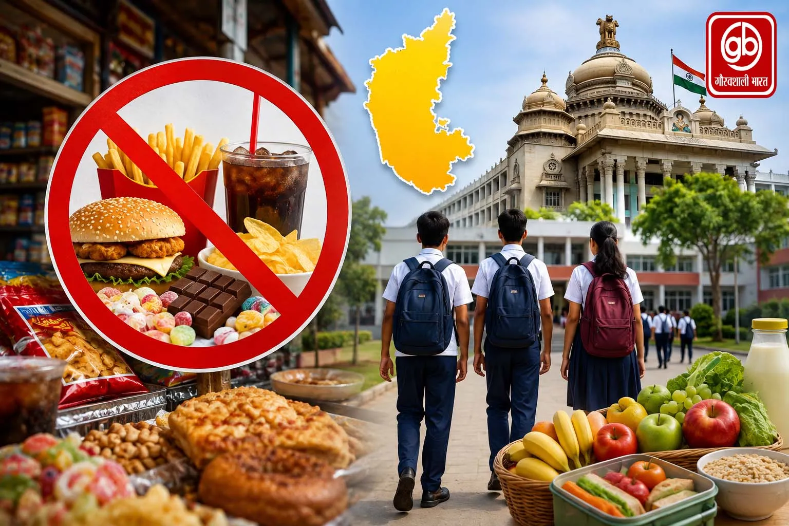 स्कूल-कॉलेजों के 50 मीटर दायरे में जंक फूड की बिक्री पर रोक