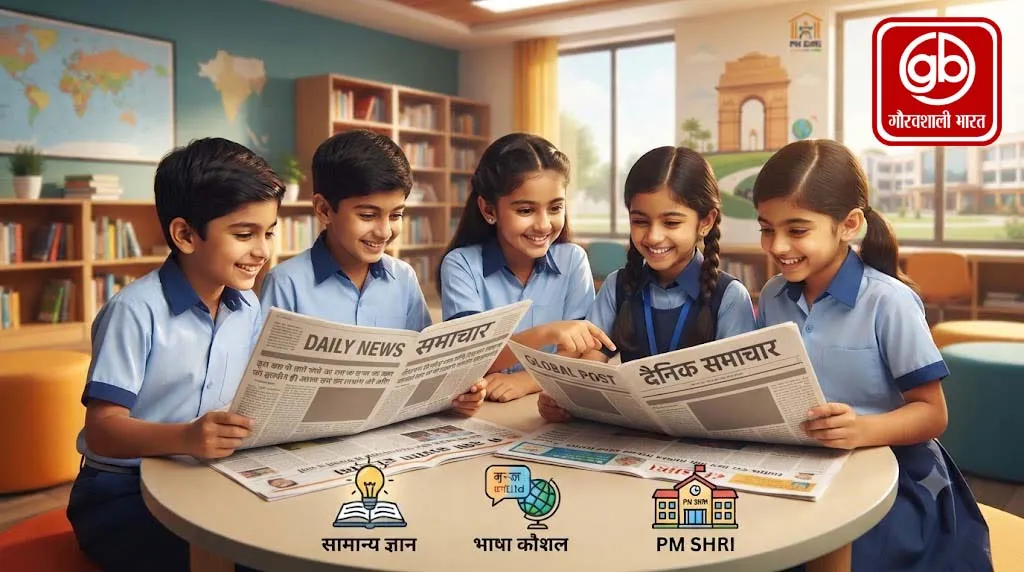 पीएमश्री स्कूलों में रोज पढ़ेंगे दो अखबार