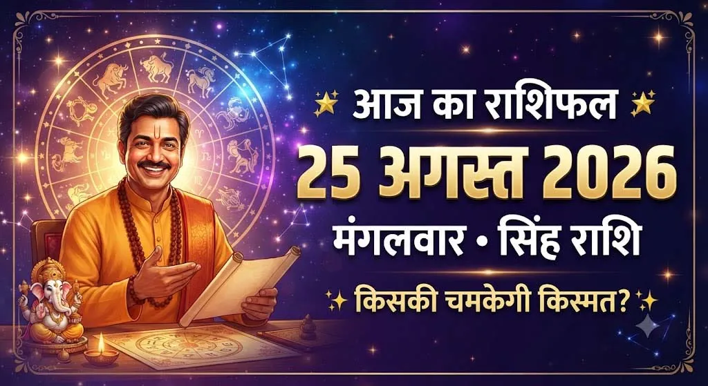 आज का राशिफल — 25 अगस्त 2026