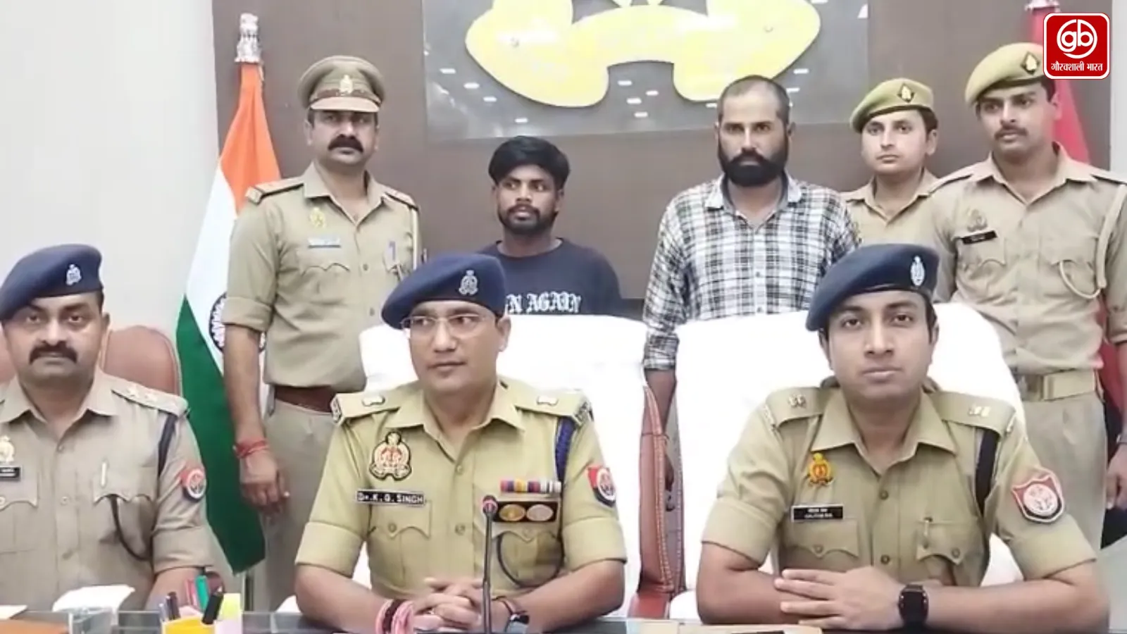 बिजनौर में 15 राउंड तक हवाई फायरिंग, पुलिस ने दो आरोपियों को पकड़ा