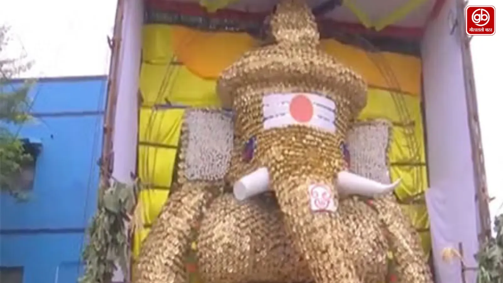तमिलनाडु में 12 हजार शंखों से बनी भव्य गणेश प्रतिमा