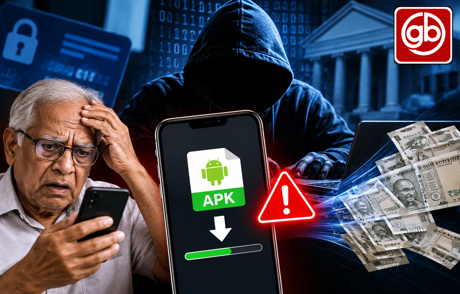 बैंक कर्मचारी बनकर ठगों ने कराया APK डाउनलोड, 19.30 लाख ठगे