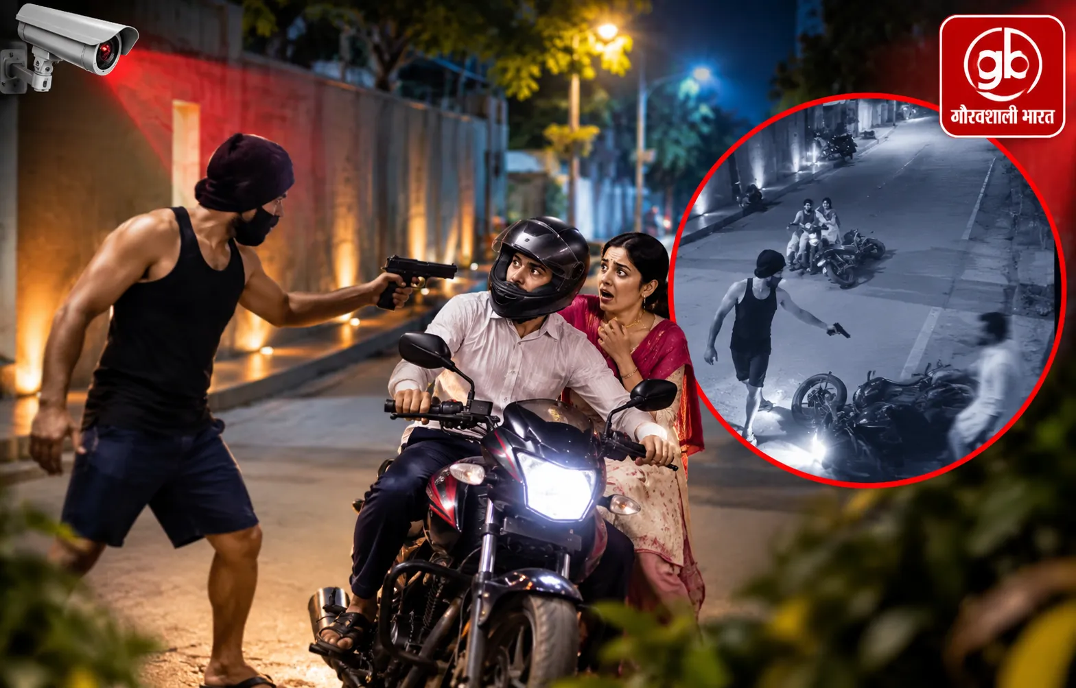 नकली पिस्तौल से डॉक्टर दंपती की चेन छीनने की कोशिश, हड़कंप