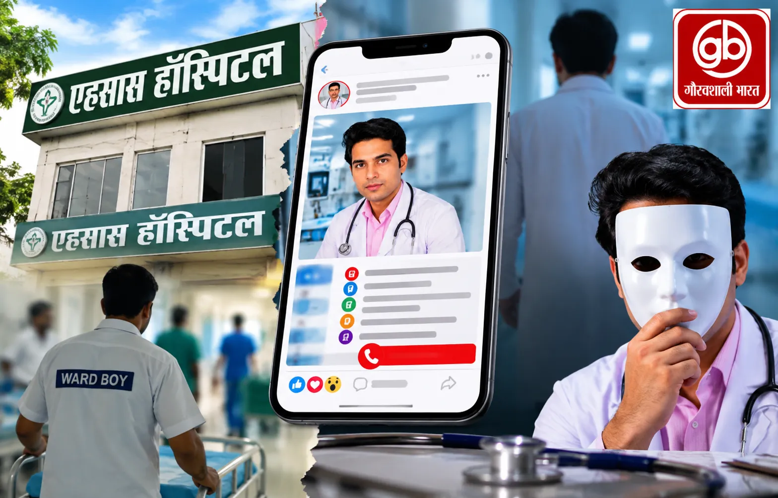 कल्याणपुर अस्पताल के वार्डबॉय का फर्जी डॉक्टर पोस्टर वायरल