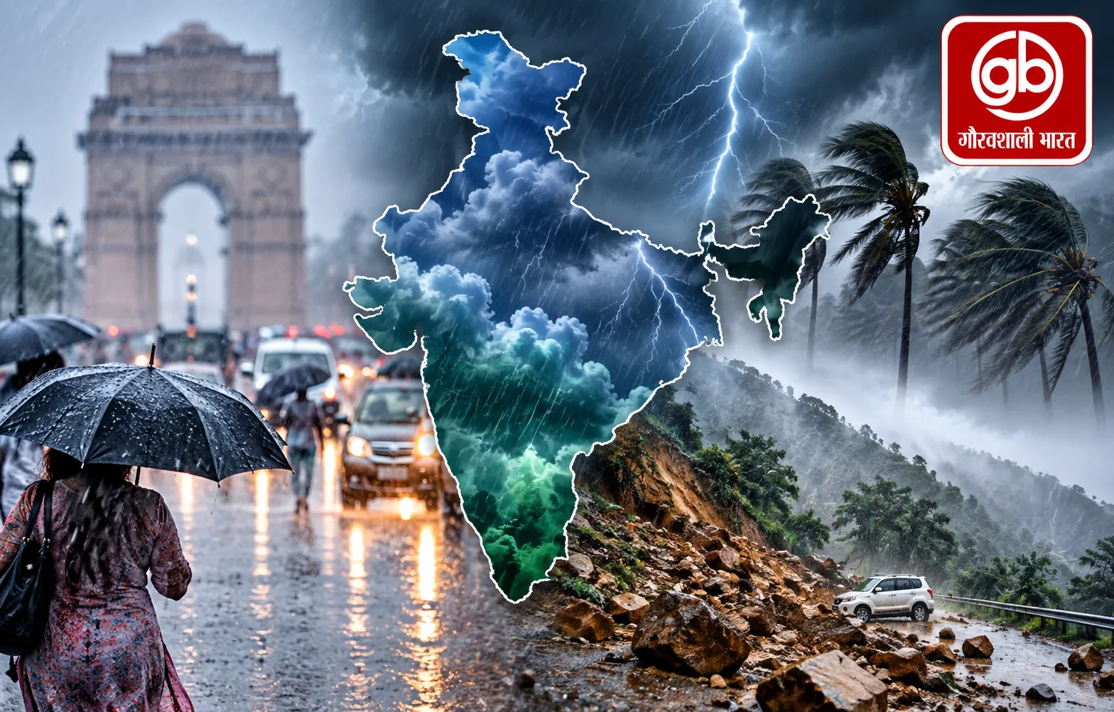 मौसम अलर्ट: 25 राज्यों में भारी बारिश, आंधी-तूफान का खतरा