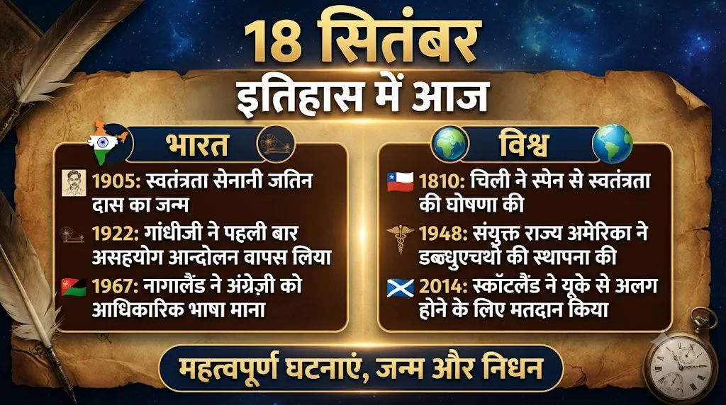 आज का इतिहास — 18 सितंबर