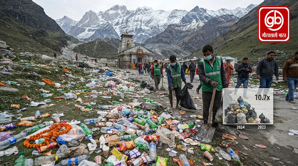 केदारनाथ में 15.45 लाख श्रद्धालुओं ने फैलाया 250 टन कचरा